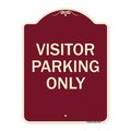 Signmission Parking Reserved Visitor Parking Heavy-Gauge Aluminum Architectural Sign, 24" x 18", BU-1824-23376 A-DES-BU-1824-23376